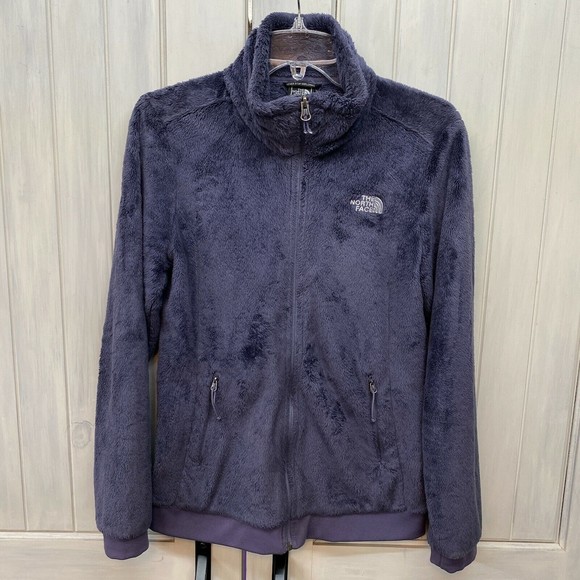 The North Face Osito Jacket Dark Purple Women’s Size S Fuzzy Fleece Full Zip - Picture 1 of 6